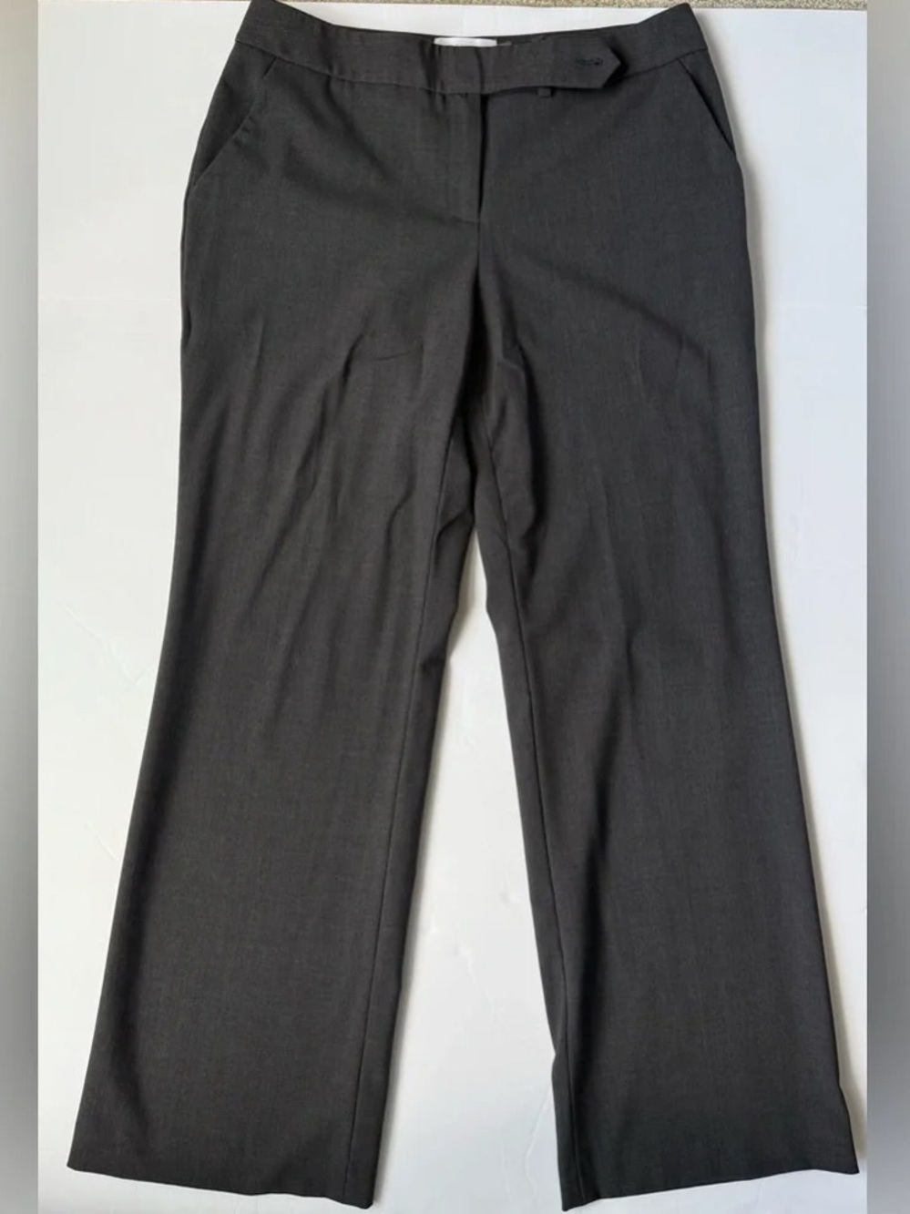 Calvin Klein Women's Dress Pants Classic Fit Trousers Charcoal Gray Size 6P